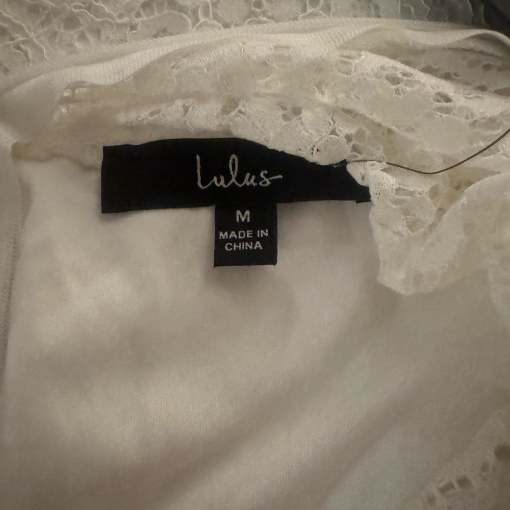 Lulu's White Lace Midi Dress - Picture 4 of 7